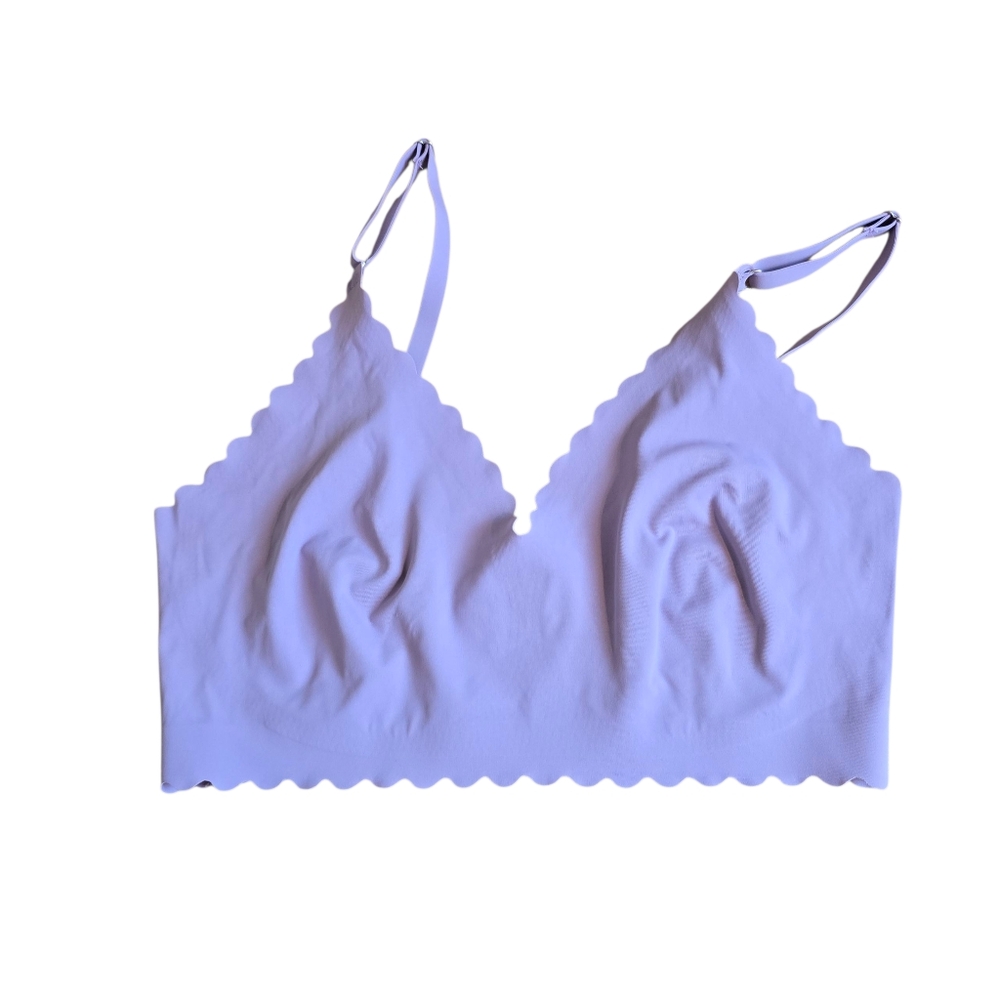 🔴 3/$15 Scalloped Seamless Bra Brassieres Comfortable Adjustable Bralette